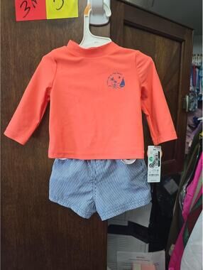 3m brand new swimsuit with rash guard from carter's item 347